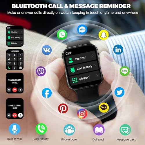 utewlin Smart Watch: Answer/Make Calls, HD Fitness Tracker