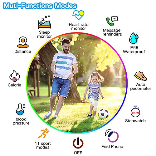 Kids Fitness Tracker: Waterproof, Pedometer, Heart Rate