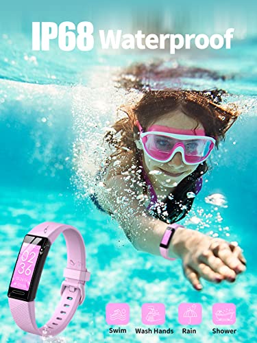 Kids Fitness Tracker Watch for Boys Girls 5-16: Waterproof, Heart Rate, Sleep, Calorie Counter
