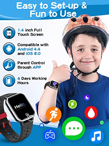 DIGEEHOT Kids Fitness Watch with Games, IP68 Waterproof