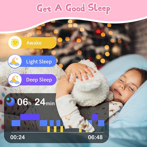 Kids Smart Watch: Waterproof Fitness Tracker, Heart Rate Monitor