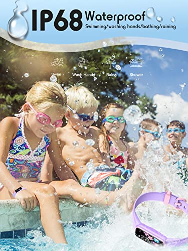 Waterproof Kids Fitness Tracker with Heart Rate Monitor