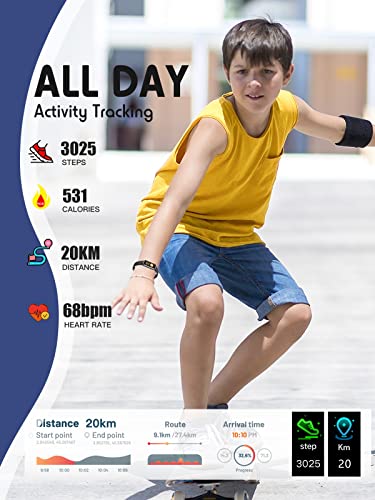 Kids Activity Tracker Watch: Heart Rate, Sleep, Waterproof