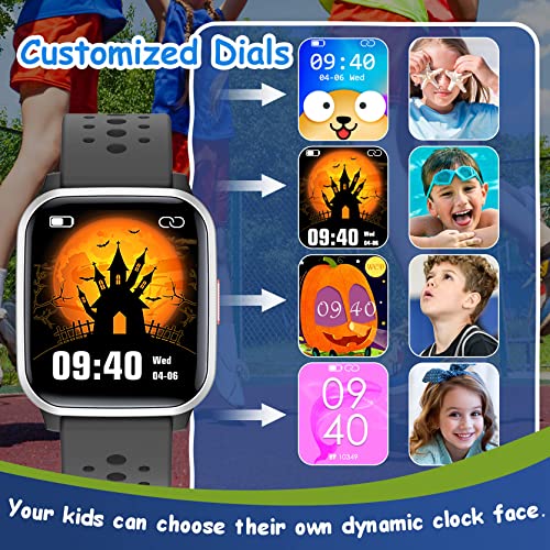 Kids' Fitness Tracker Watch with Games - Black