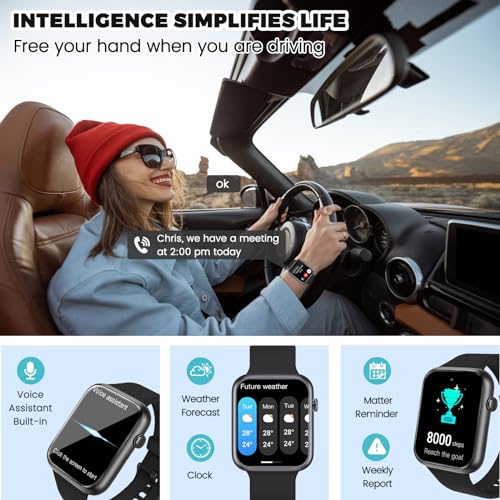 utewlin Smart Watch: Answer/Make Calls, HD Fitness Tracker