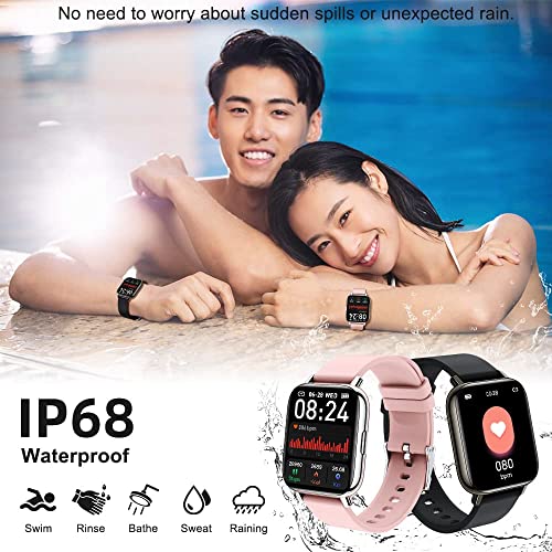 1.69" MOLOCY Fitness Smartwatch - IP68 Waterproof (Pink)