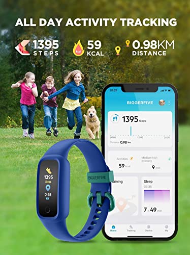 BIGGERFIVE Vigor 2 L Kids Fitness Watch, Blue