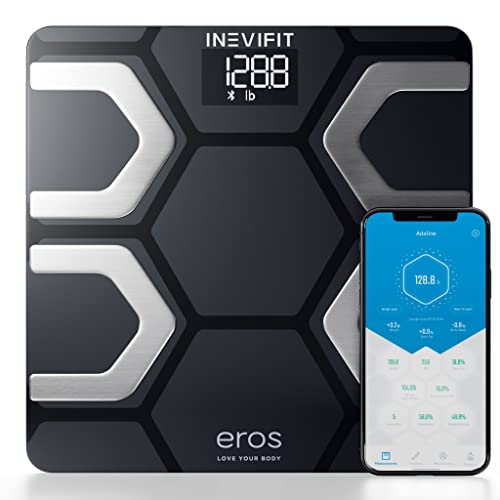 Bluetooth Body Fat Scale with Smartphone App - Black