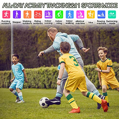 Kids Fitness Tracker: Waterproof, Pedometer, Heart Rate