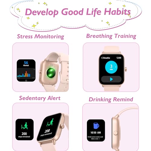 KALINCO Kids Smartwatch: 1.8" Waterproof Sports Tracker