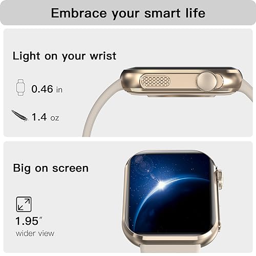 Muzaria Smart Watch: Answer Calls, Large Touch Screen
