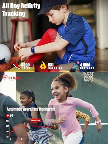 Mgaolo Kids Smart Watch with Heart Rate Monitor - Blue