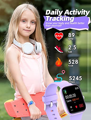 Waterproof Kids Smart Watch with Fitness Tracker