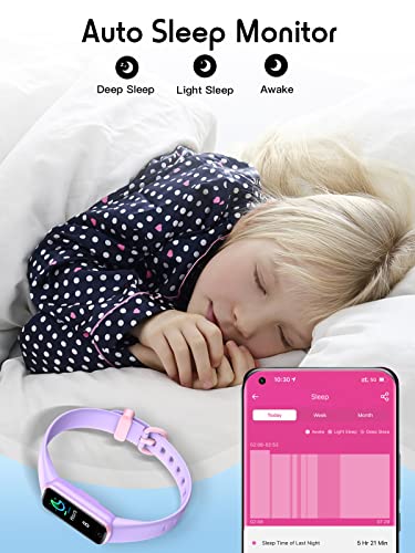 Waterproof Kids Fitness Tracker with Heart Rate Monitor