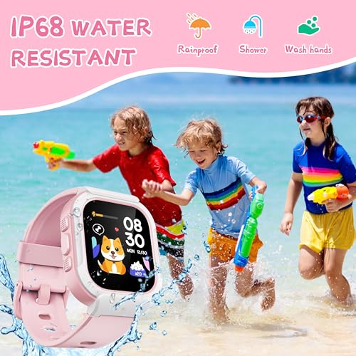 Kids Smart Watch: Waterproof Fitness Tracker, Heart Rate Monitor