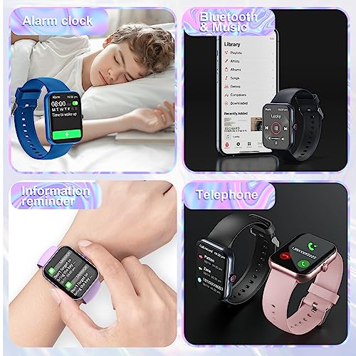 Kids' Smart Watch: Bluetooth Fitness Tracker, 100 Sports Modes