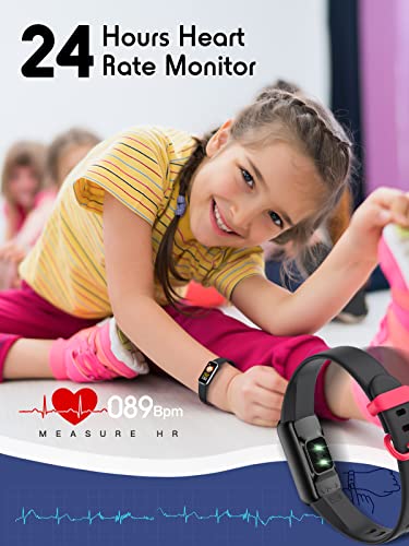 Kids Activity Tracker Watch: Heart Rate, Sleep, Waterproof