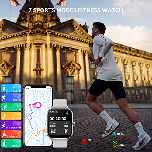 Luoba 1.69'' Touch Smartwatch - Silver