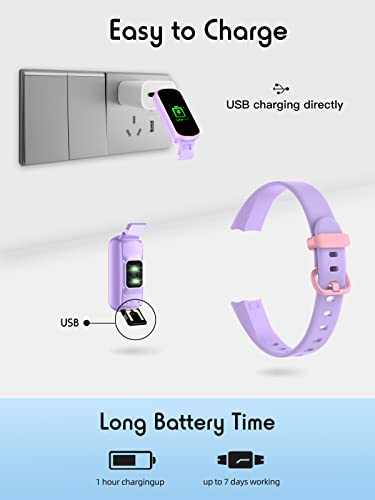 Waterproof Kids Fitness Tracker with Heart Rate Monitor