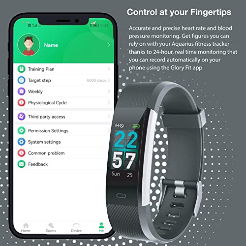 Aquarius AQ125 Fitness Tracker: Heart Rate Monitor, GPS
