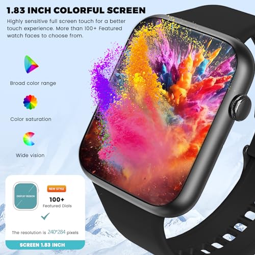 utewlin Smart Watch: Answer/Make Calls, HD Fitness Tracker