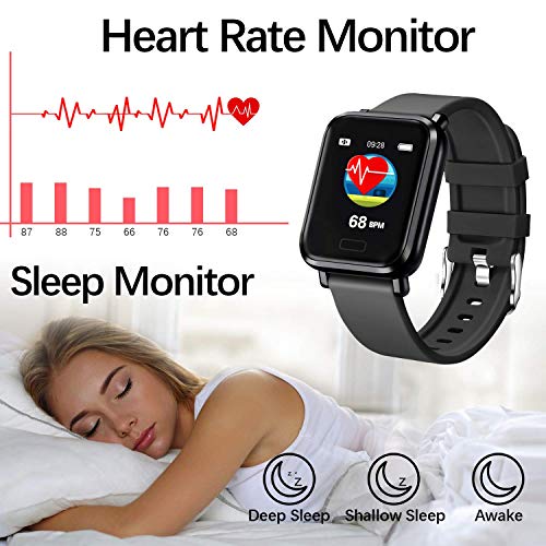 FENHOO Smart Watch: Heart Rate & Sleep Monitor