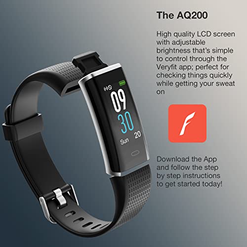 Waterproof Bluetooth Fitness Tracker - Black