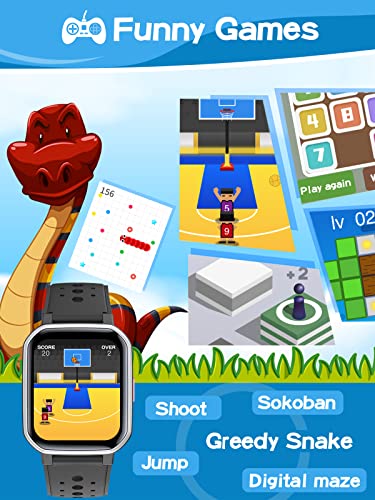 DIGEEHOT Kids Fitness Watch with Games, IP68 Waterproof