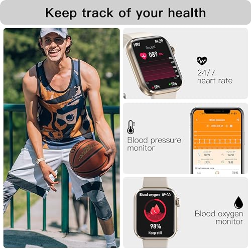 Muzaria Smart Watch: Answer Calls, Large Touch Screen