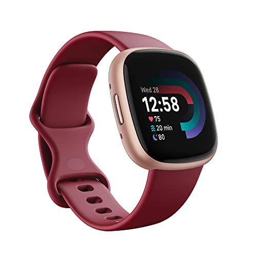 Fitbit Versa 4 Smartwatch - Beet Juice / Copper Rose