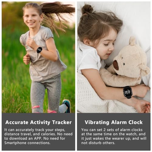 Flintronic Waterproof LCD Pedometer Watch - Teens' Gift