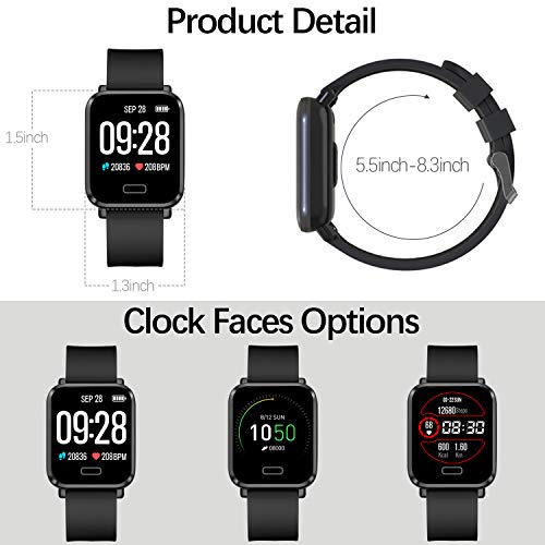 FENHOO Smart Watch: Heart Rate & Sleep Monitor