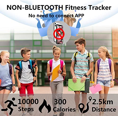 Water Resistant LED Fitness Tracker Watch for Kids & Adults