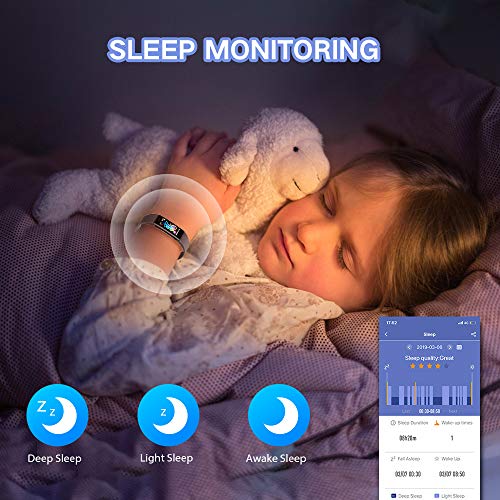 Kids Fitness Tracker: Waterproof, Pedometer, Heart Rate