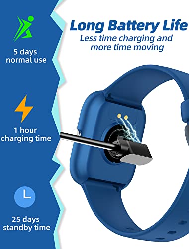 Waterproof Smart Watch for Kids - Blue