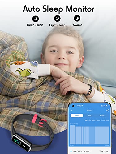 Kids Activity Tracker Watch: Heart Rate, Sleep, Waterproof