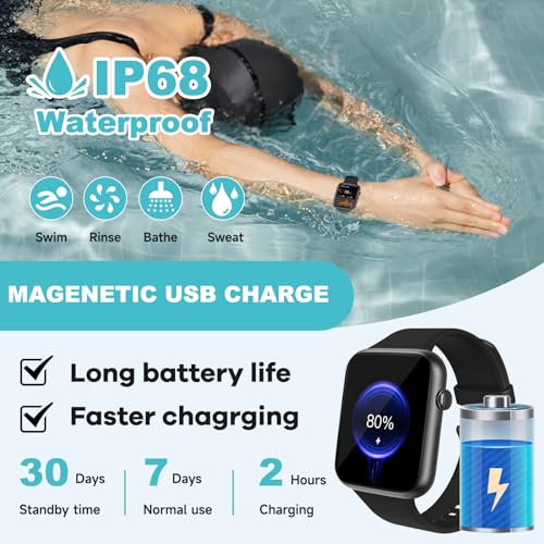 utewlin Smart Watch: Answer/Make Calls, HD Fitness Tracker