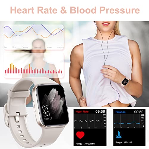 Waterproof Fitness Tracker with Heart Rate Monitor for Android/iPhone