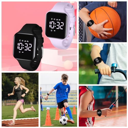Flintronic Waterproof LCD Pedometer Watch - Teens' Gift