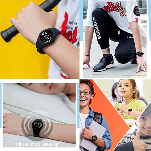 Water Resistant LED Fitness Tracker Watch for Kids & Adults