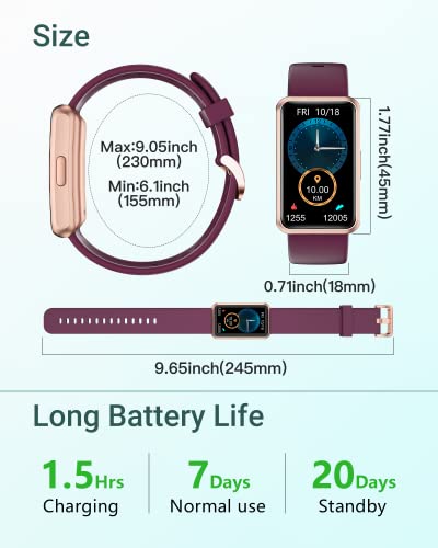1.47" Touchscreen Pedometer Smart Watch Fitness Tracker