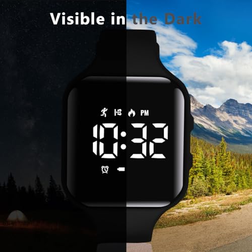 Flintronic Waterproof LCD Pedometer Watch - Teens' Gift