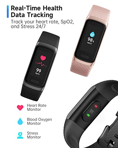 TOOBUR HD Touchscreen Fitness Tracker Smartwatch: Heart Rate, Sleep Monitor, 14 Sport Modes