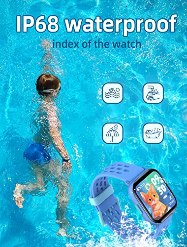 Kids Smart Watch - Waterproof, Fitness Tracker, Heart Rate