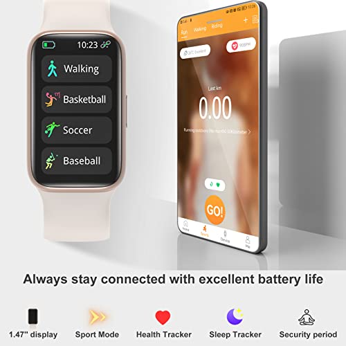 Muzaria Fitness Tracker - Heart Rate, Sleep, Blood Pressure