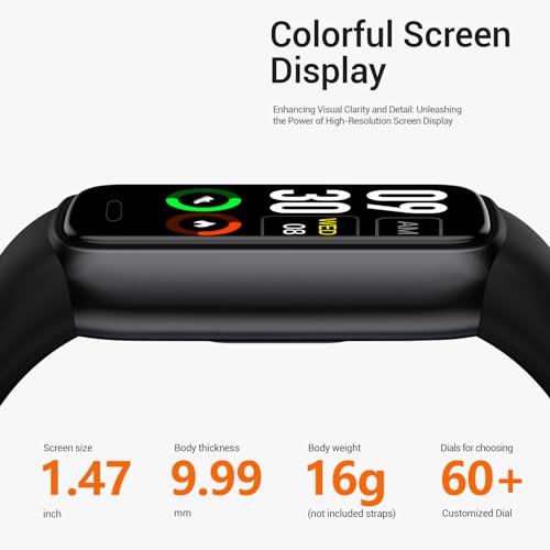Runlio Fitness Tracker Smart Watch - Heart Rate, Blood Oxygen, IP68 Waterproof