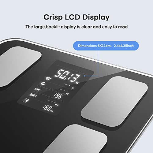 Smart Bluetooth Body Weight Scale - 400 lbs