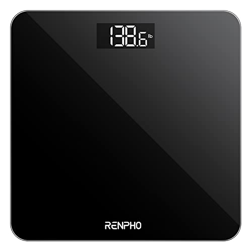 RENPHO Body Weight Scale with High Precision Sensors - Black