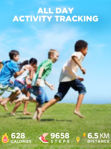 Vigor Kids Fitness Tracker: Activity Pedometer, Heart Rate Watch
