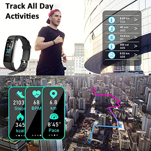WONSUN Fitness Tracker HR: Heart Rate, Blood Pressure & Sleep Monitoring